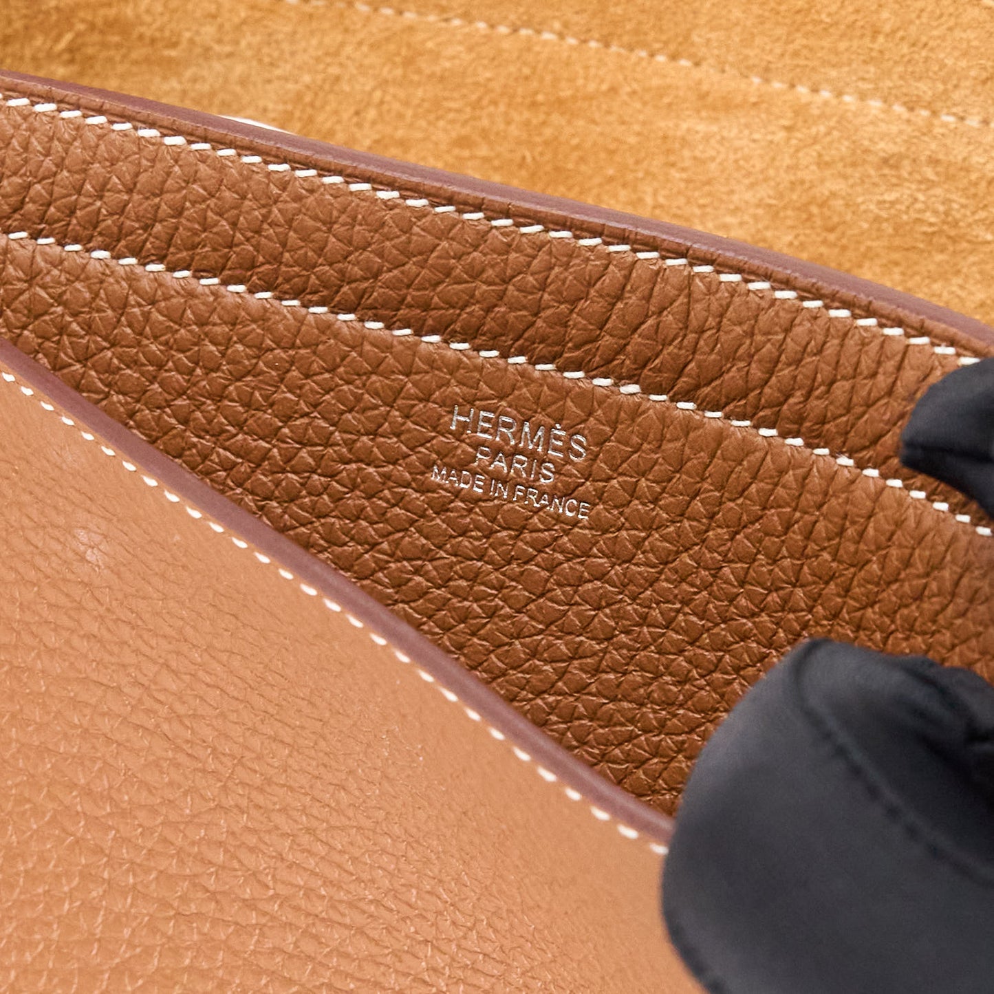 Hermes|Cabasellier Tote bag Gold Taurillon Clemence 2022