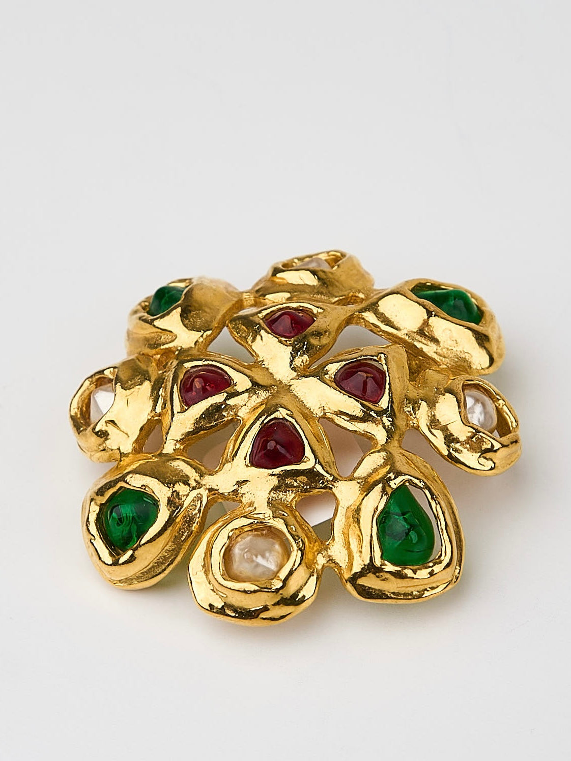 Chanel |Vintage Brooch Gripoix 1994 Gold Plated