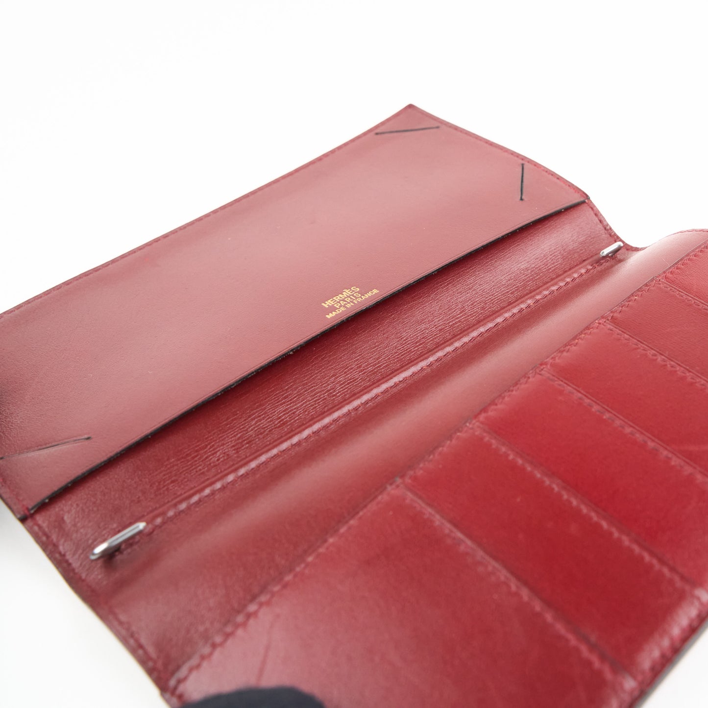 Hermes| Journal Case Passport Cover Box Calf Rouge H 1997
