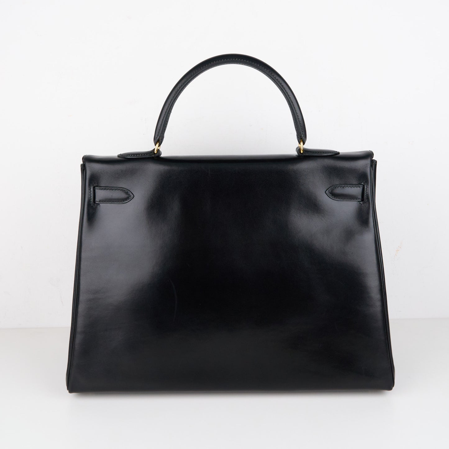 Hermes| Kelly 35 Handbag Box Calf Black 1993