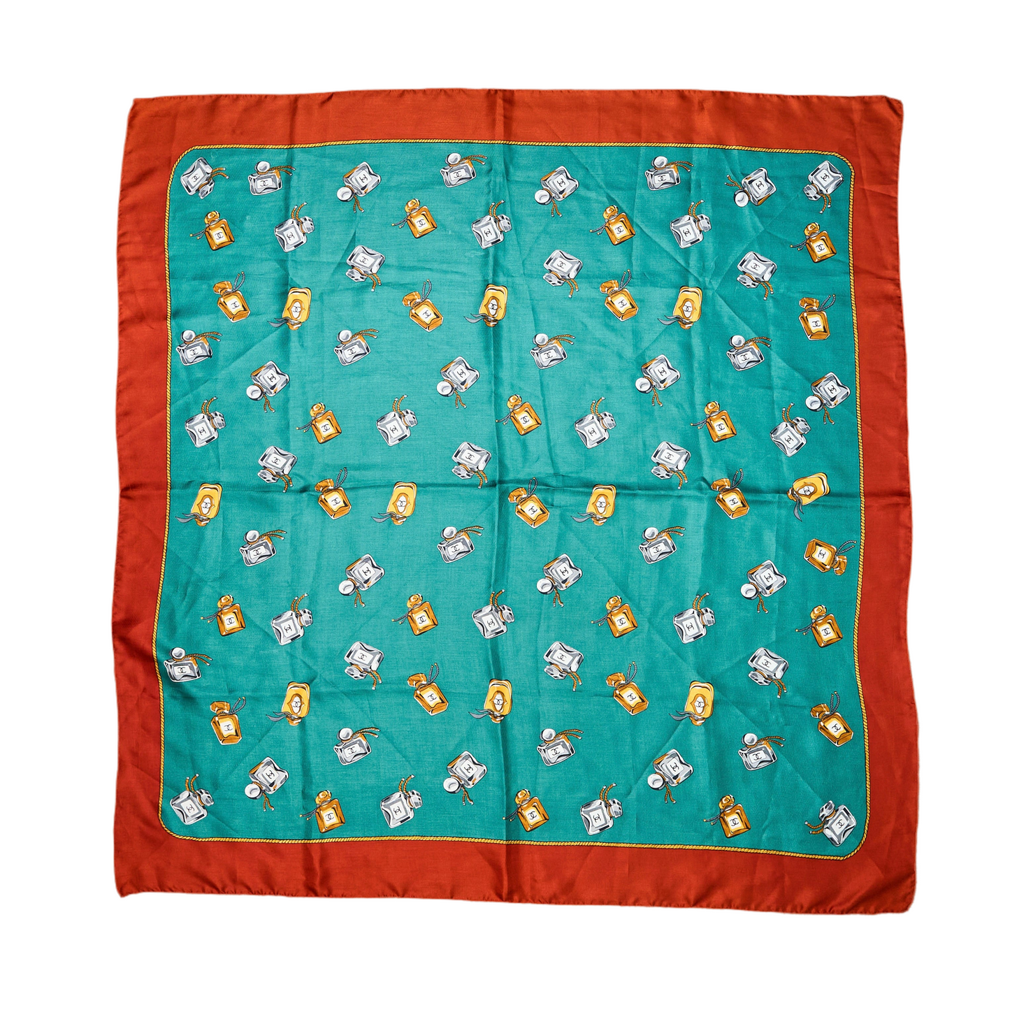 Chanel | Rare perfume bottle Motif Silk Scarf