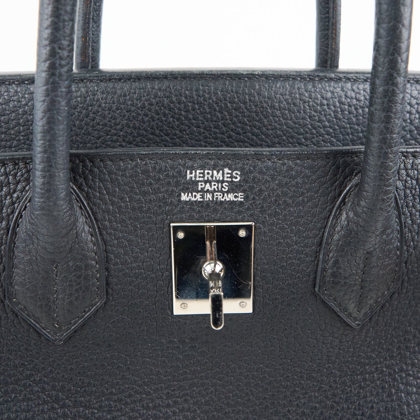 Hermes|HAC 32 Haut a Courroies Handbag Fjord Black 2004