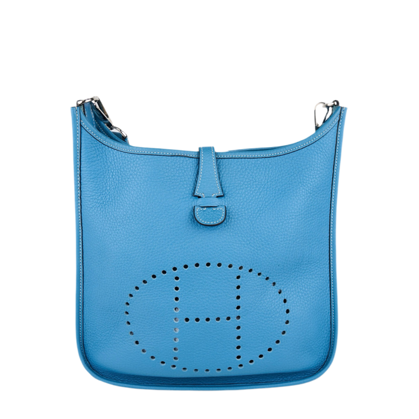 Hermes| Evelyne II PM Blue Jean Taurillon Clemence Shoulder bag 2005