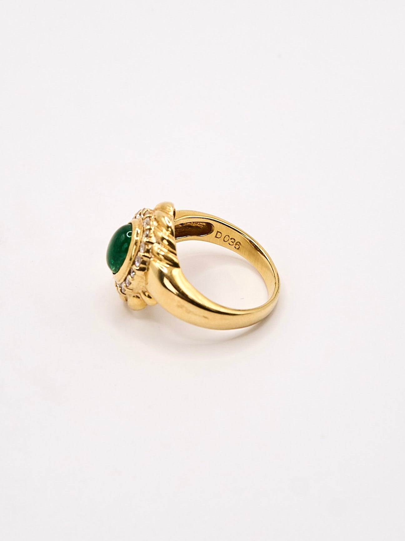 K18 Emerlald Diamond Ring #13