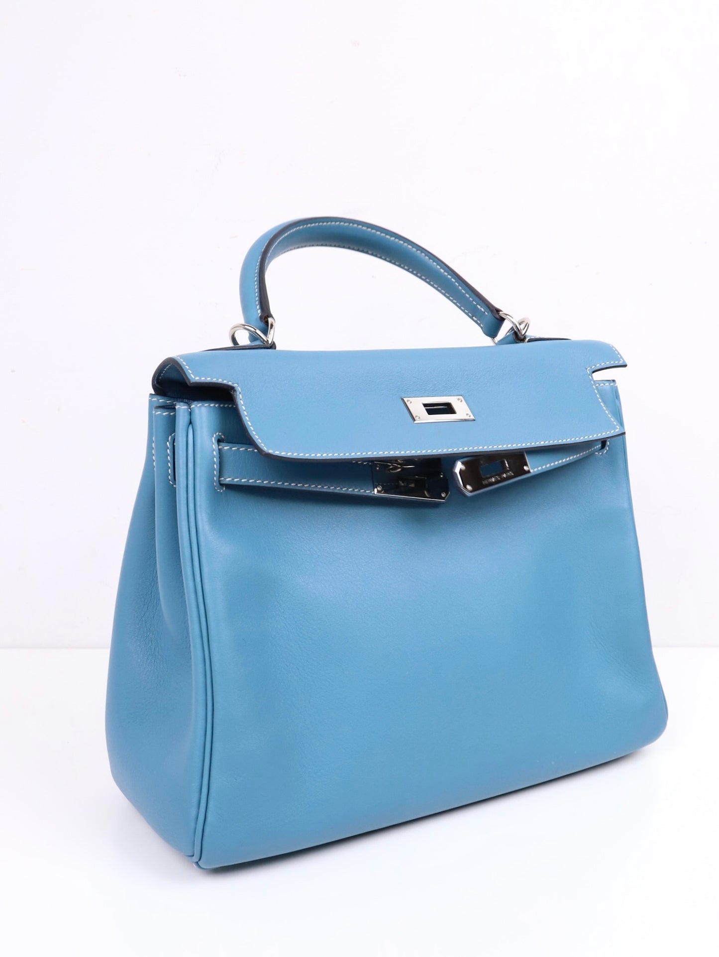 Hermes|Kelly 28 Swift 牛仔蓝 口J 2006