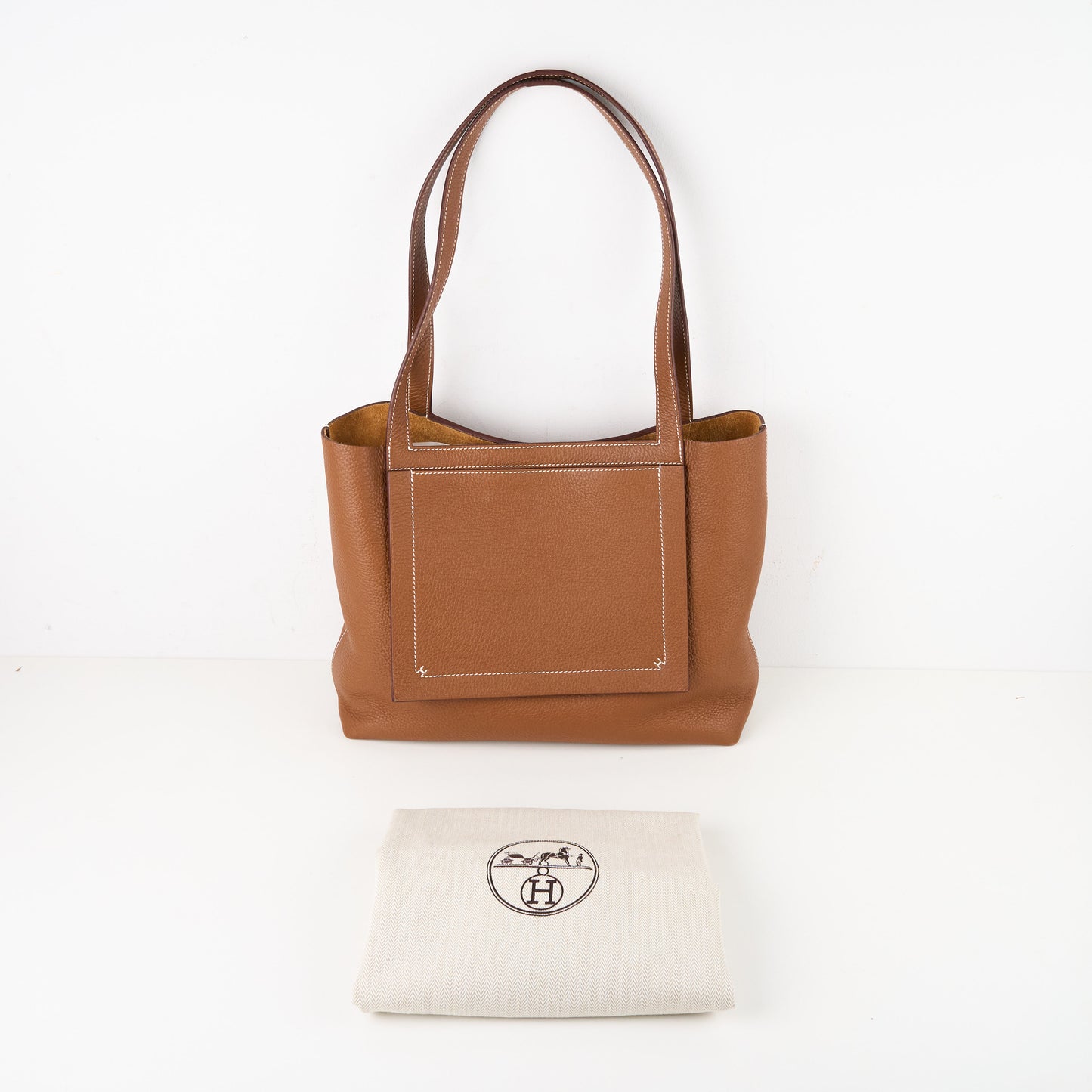 Hermes|Cabasellier Tote bag Gold Taurillon Clemence 2022