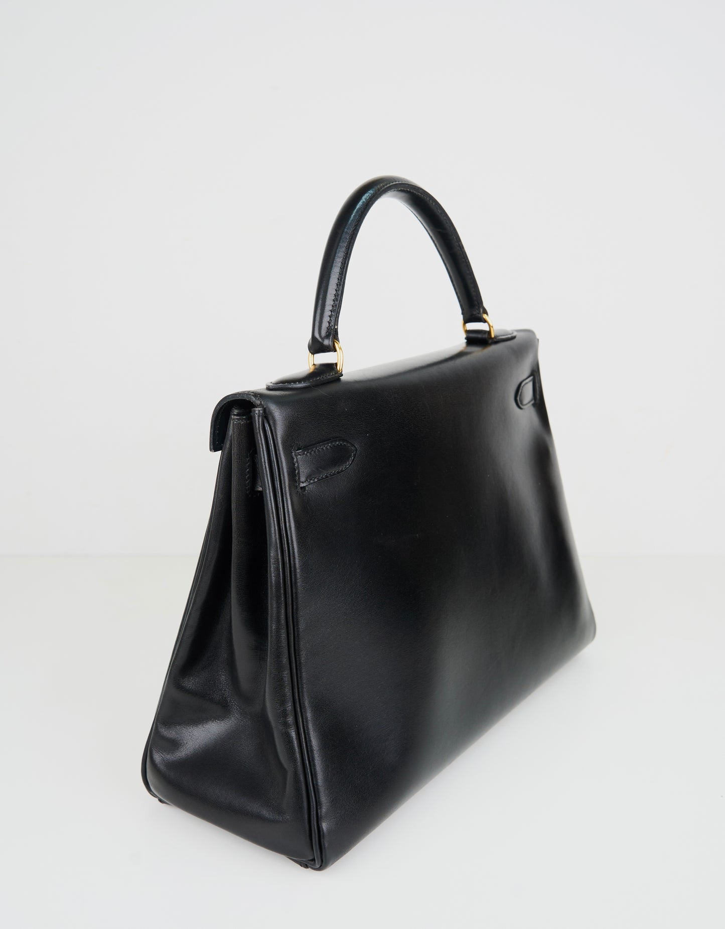 Hermes| Kelly 32 Black box calf Handbag 1993
