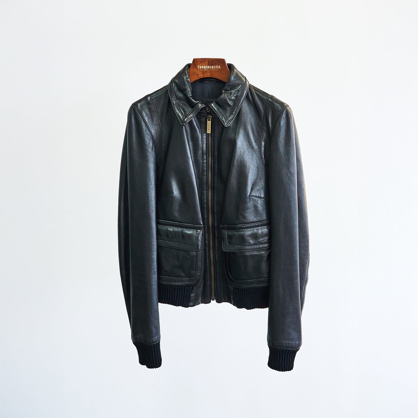 Loewe | Black Lamb Leather Jacket