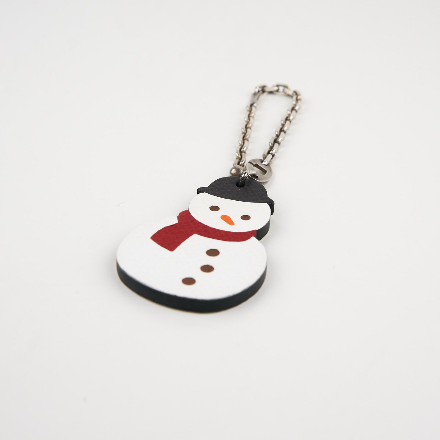 Hermes |S925 Chain Bag Charm Snowman