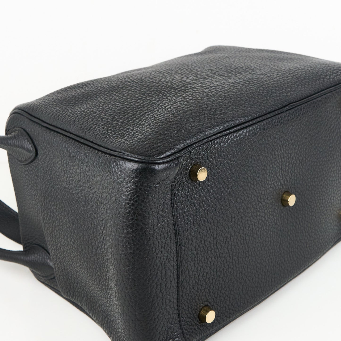 Hermes| Lindy 30 2-way Handbag Black Taurillon Clemence 2011