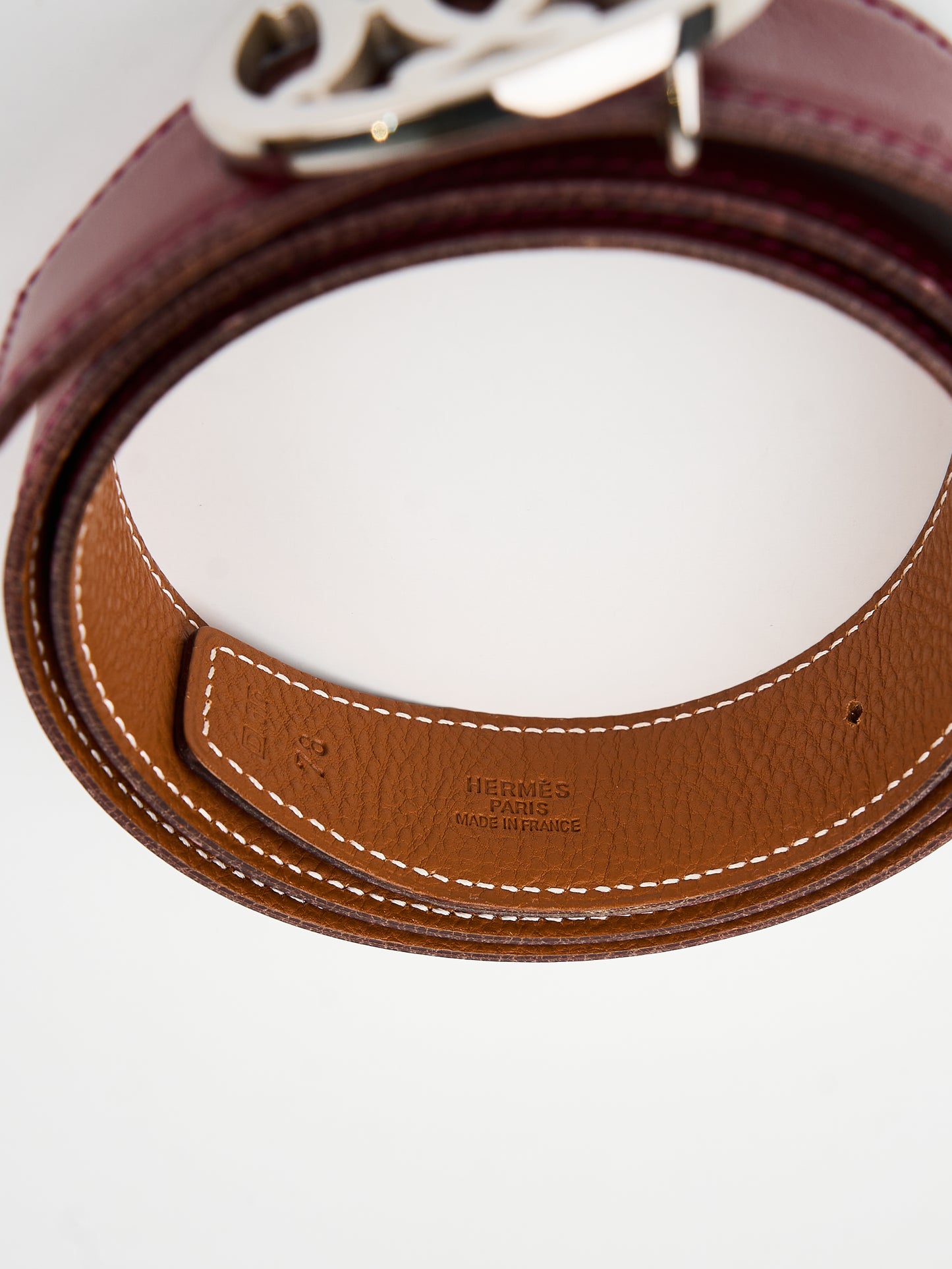 Hermes |Lady's Belt Reversible leather strap 30mm