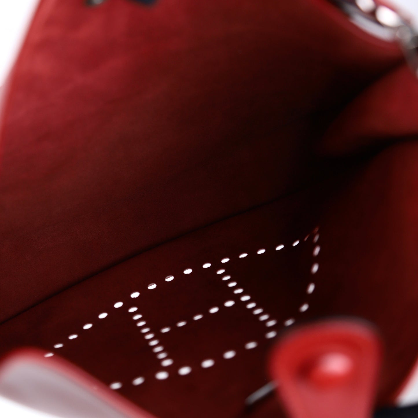 Hermes| Evelyne GM Shoulder bag Box Calf Rouge H 2001