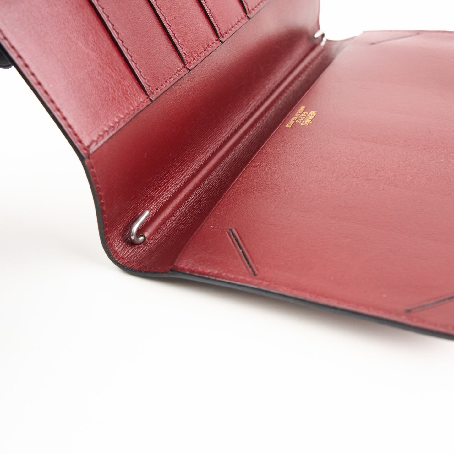 Hermes| Journal Case Passport Cover Box Calf Rouge H 1997