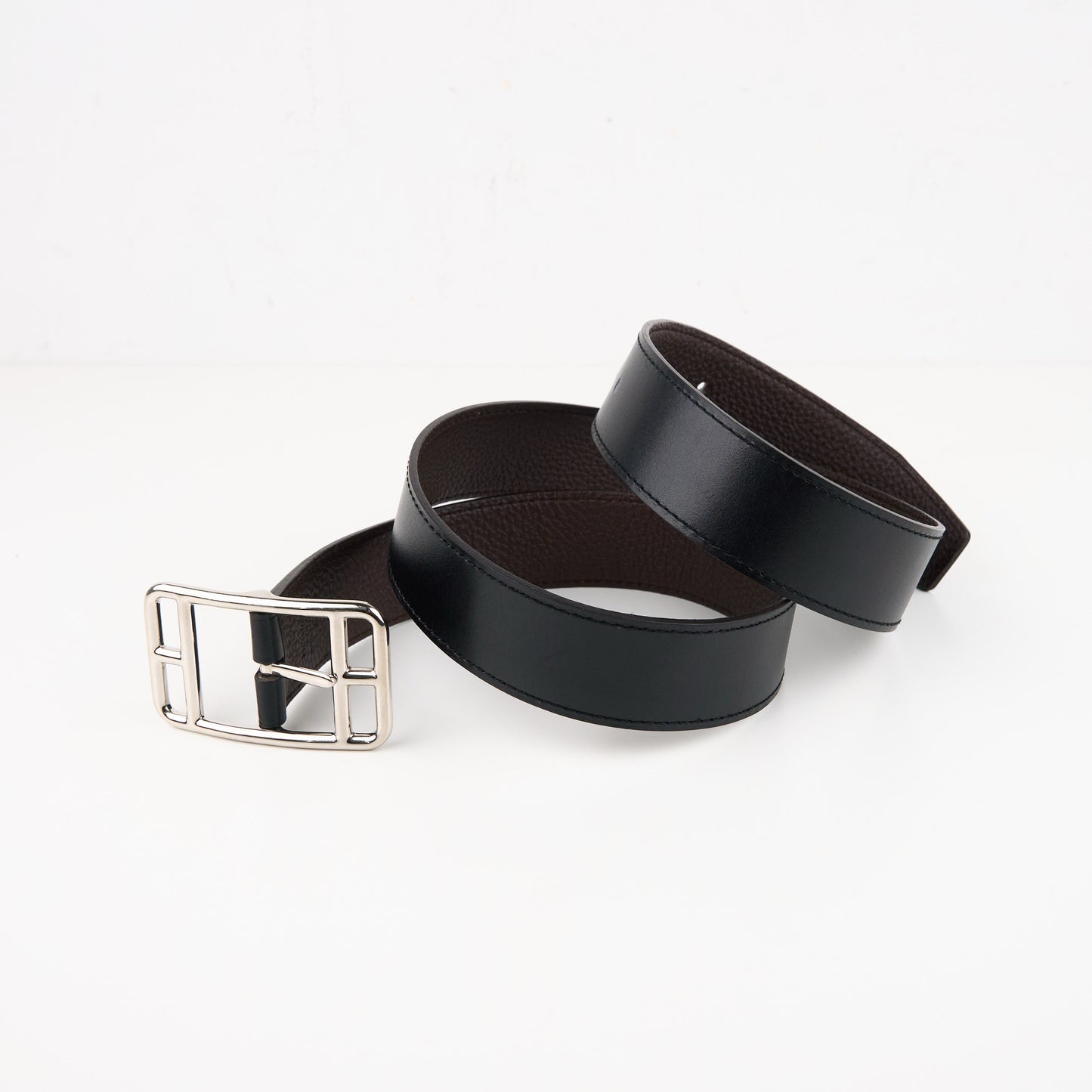 Hermes | Cape Cod 32 Reversible belt Box calf/Tofo 85