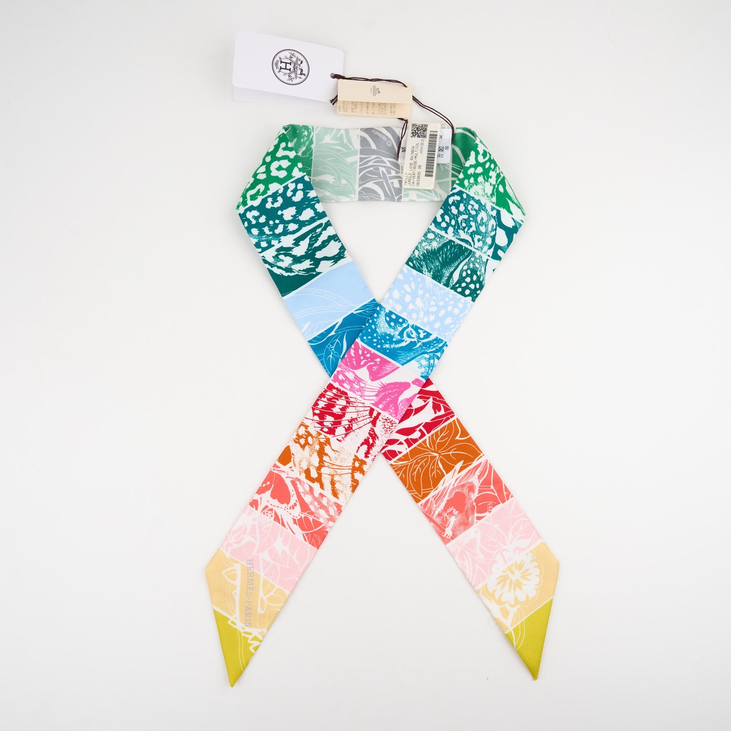 Hermes | Jungle Love Rainbow Twilly
