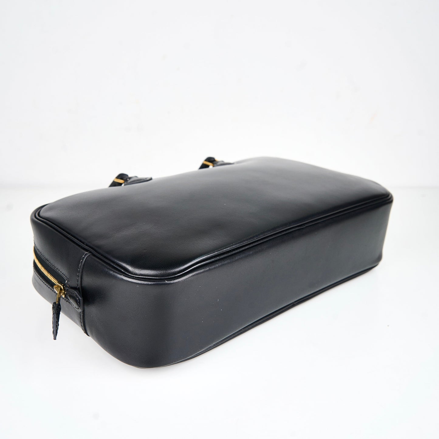 Hermes|Plume elan 28 Handbag Black Box Calf 2000