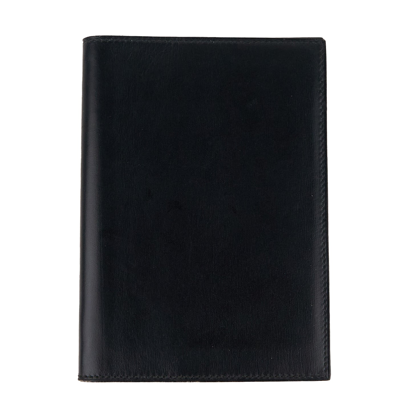 Hermes| Journal Case Passport Cover Black Box Calf 1997