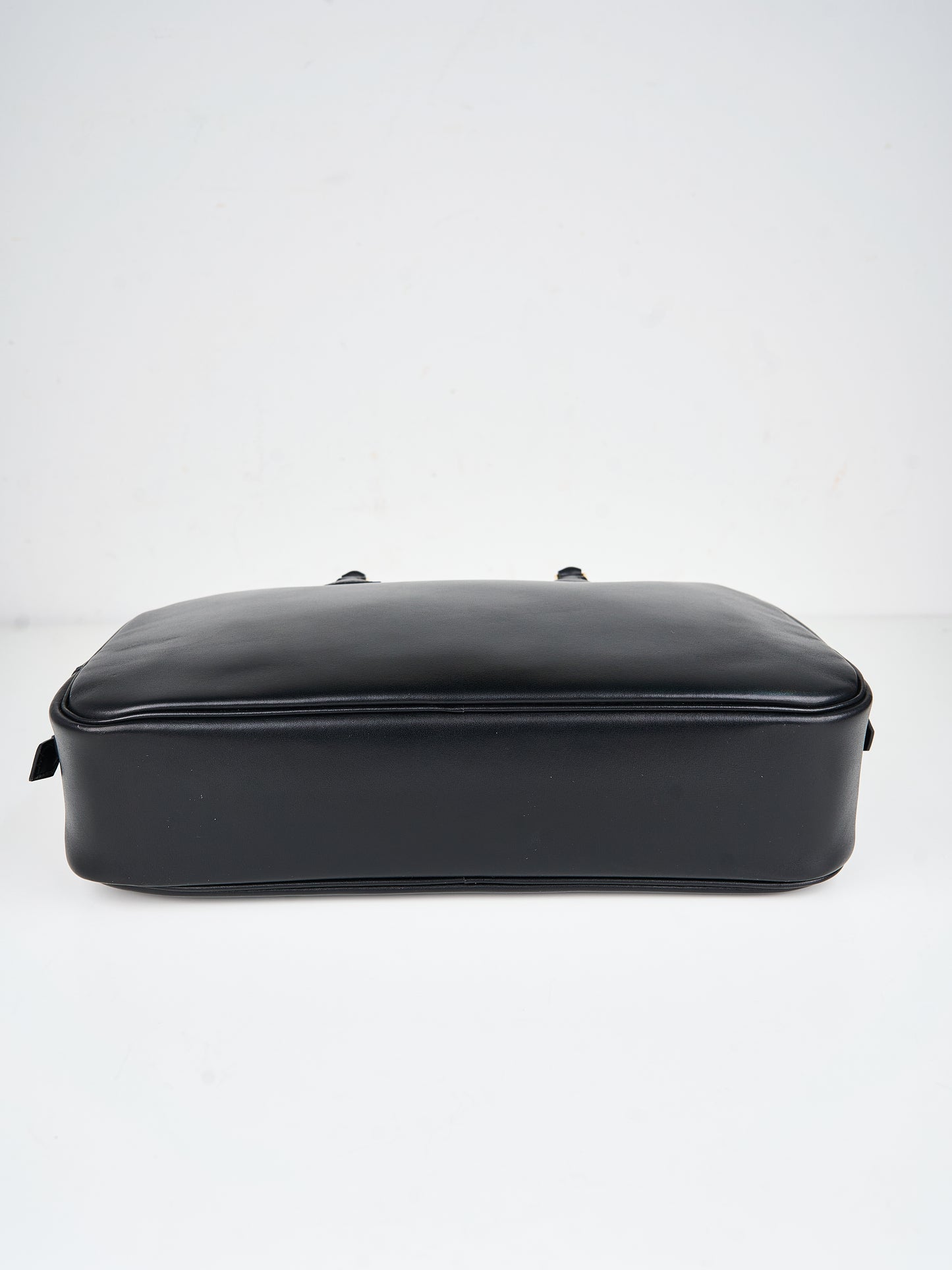 Hermes|Plume elan 28 Handbag Black Box Calf 2000