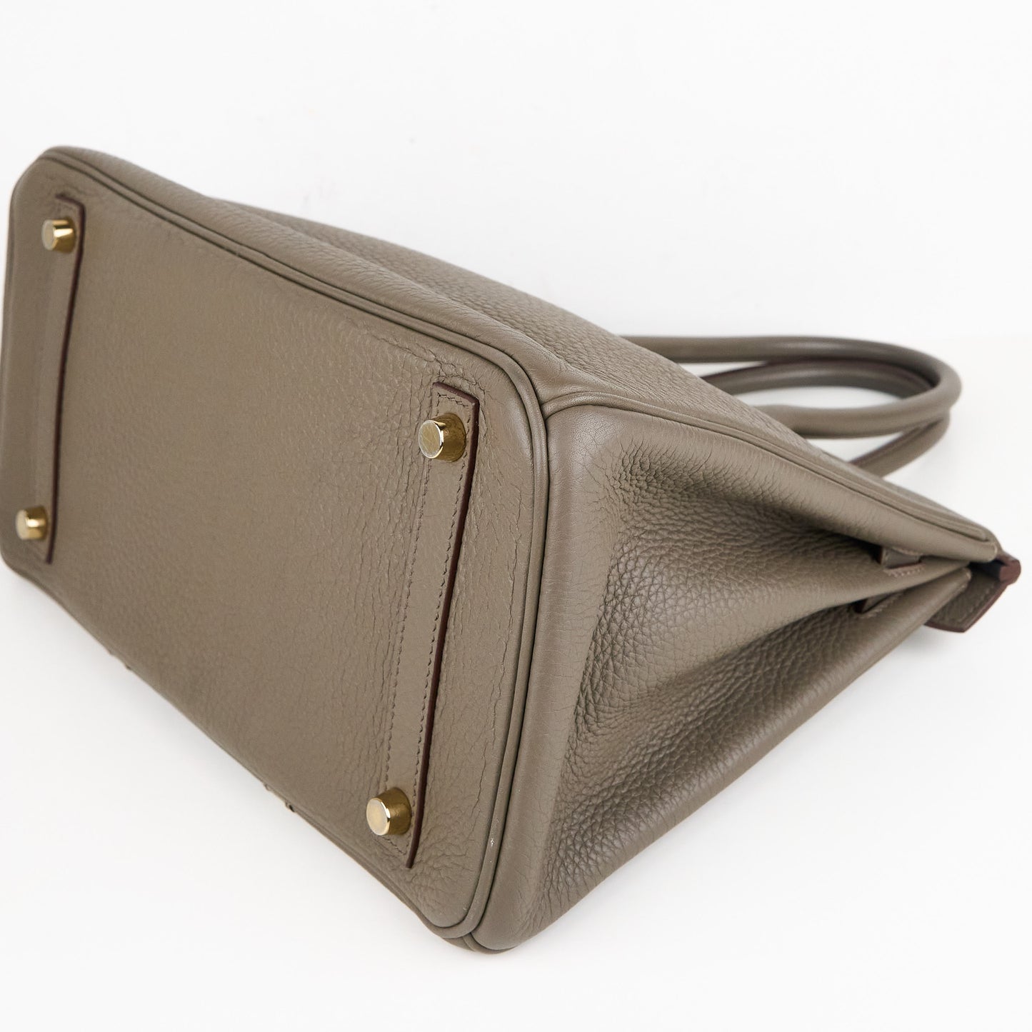 Hermes|Birkin 30 Club Togo/Lizard Etain/Graphite/Vert Olive 2011