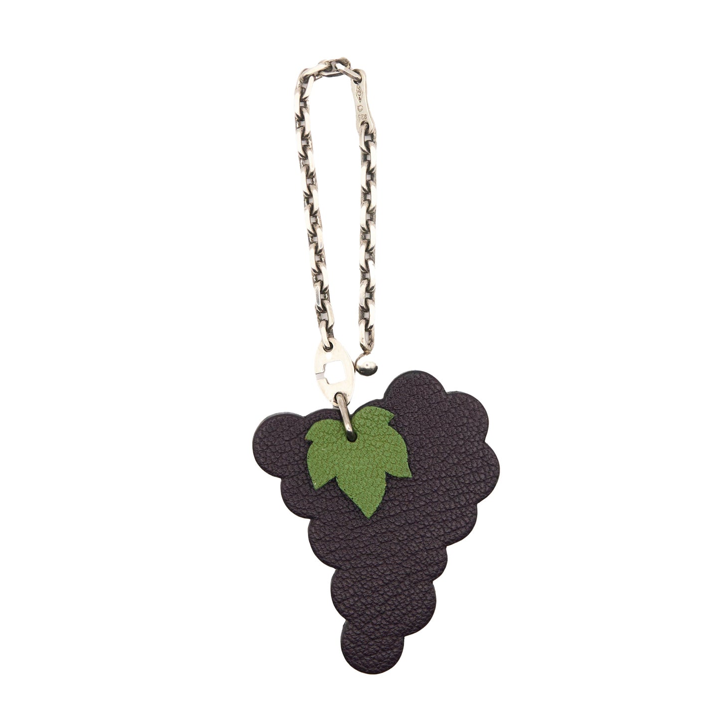 Hermes| S925 Bag Charm Chevre Grape Raisin