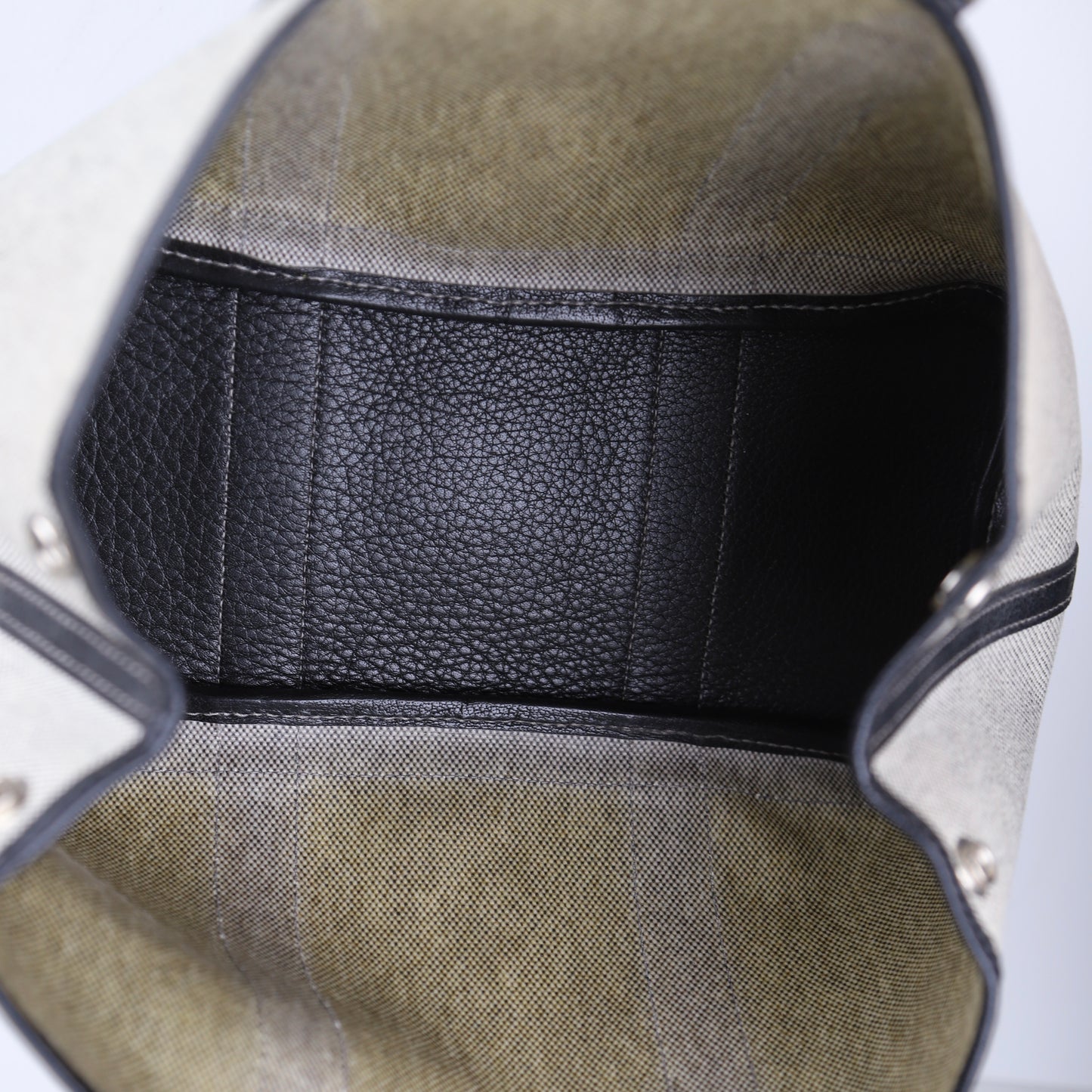 Hermes| Garden Party TPM Handbag Buffalo/Toile 2005