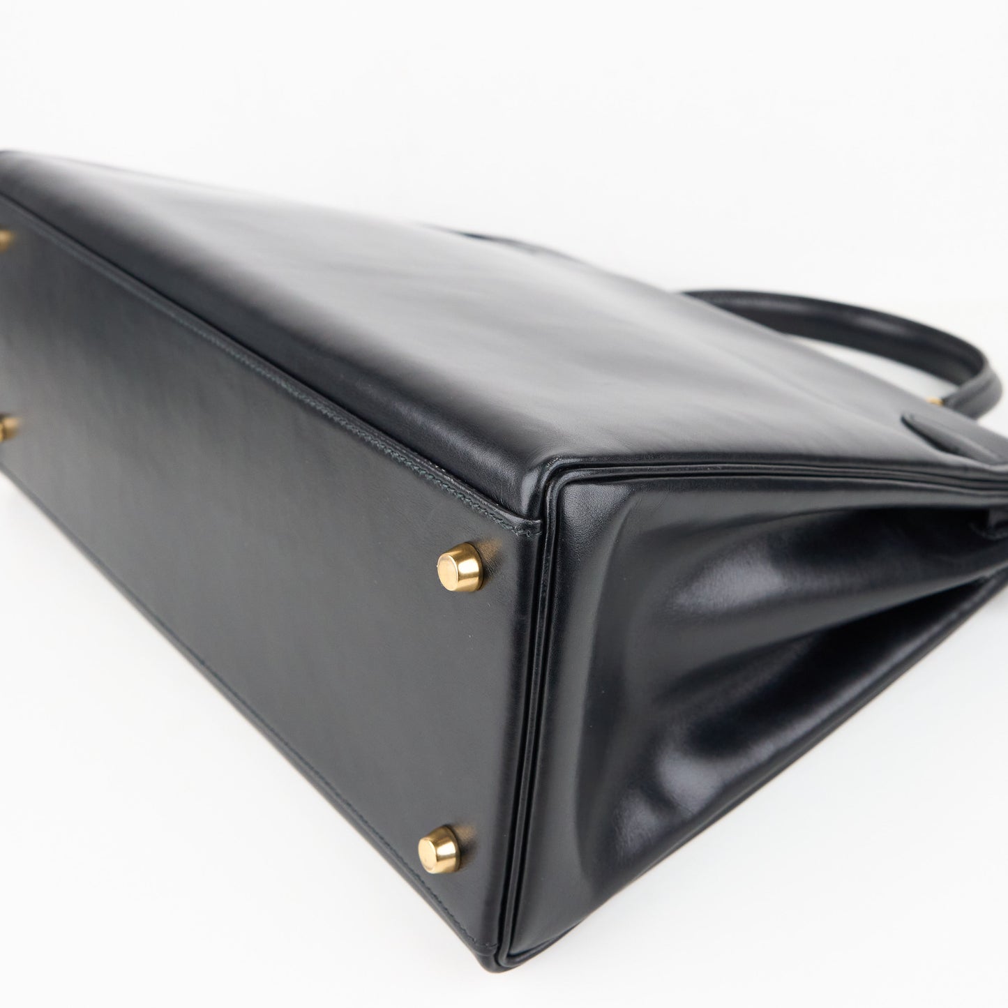 Hermes| Kelly 35 Handbag Box Calf Black 1993