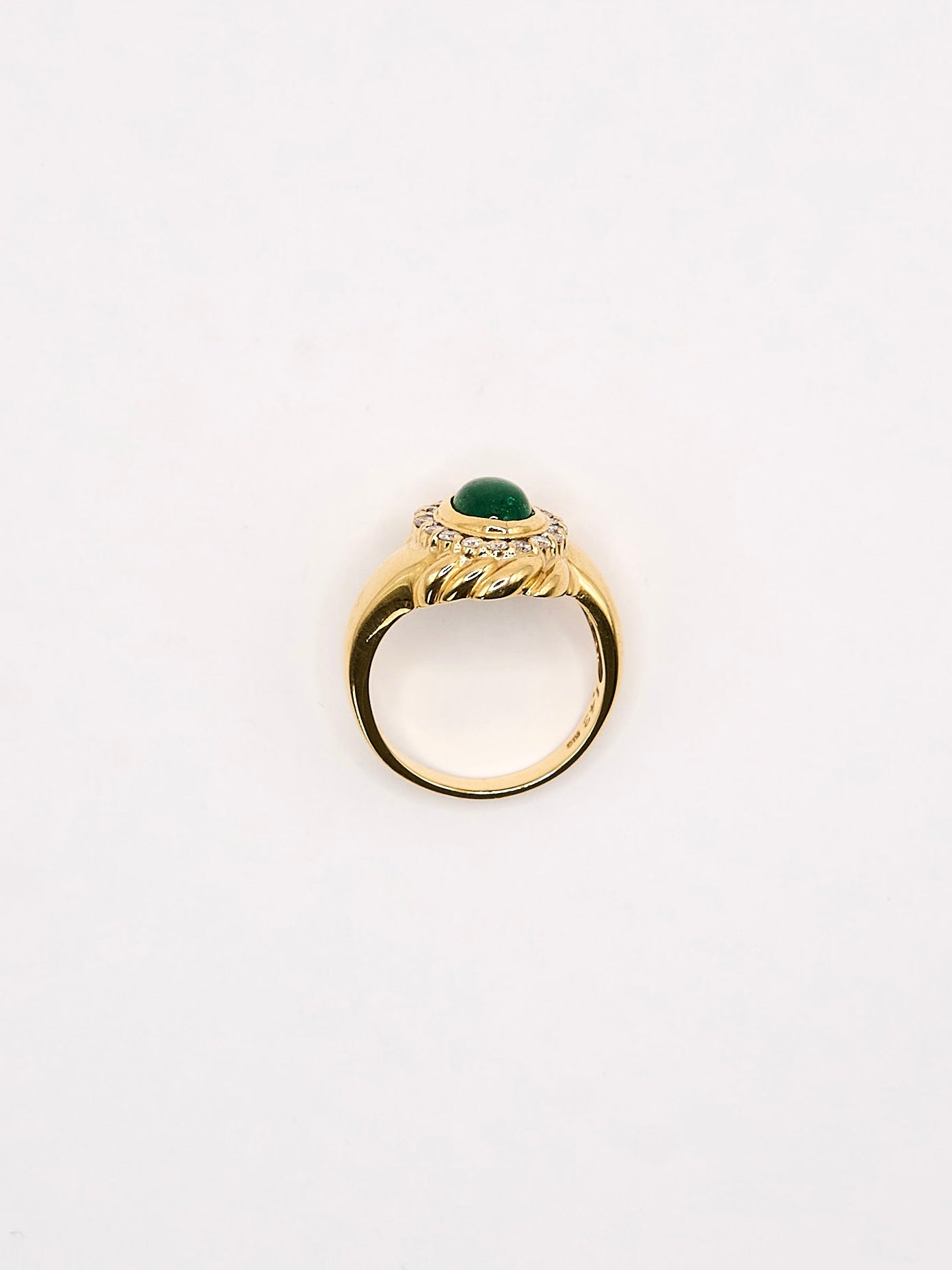 K18 Emerlald Diamond Ring #13