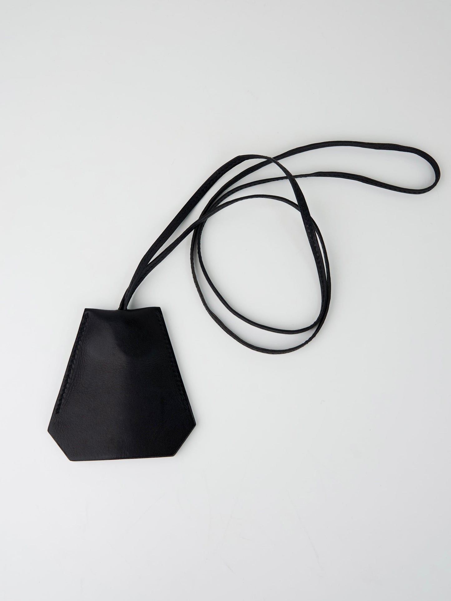 Hermes | Black Clochette Barenia Black Necklace