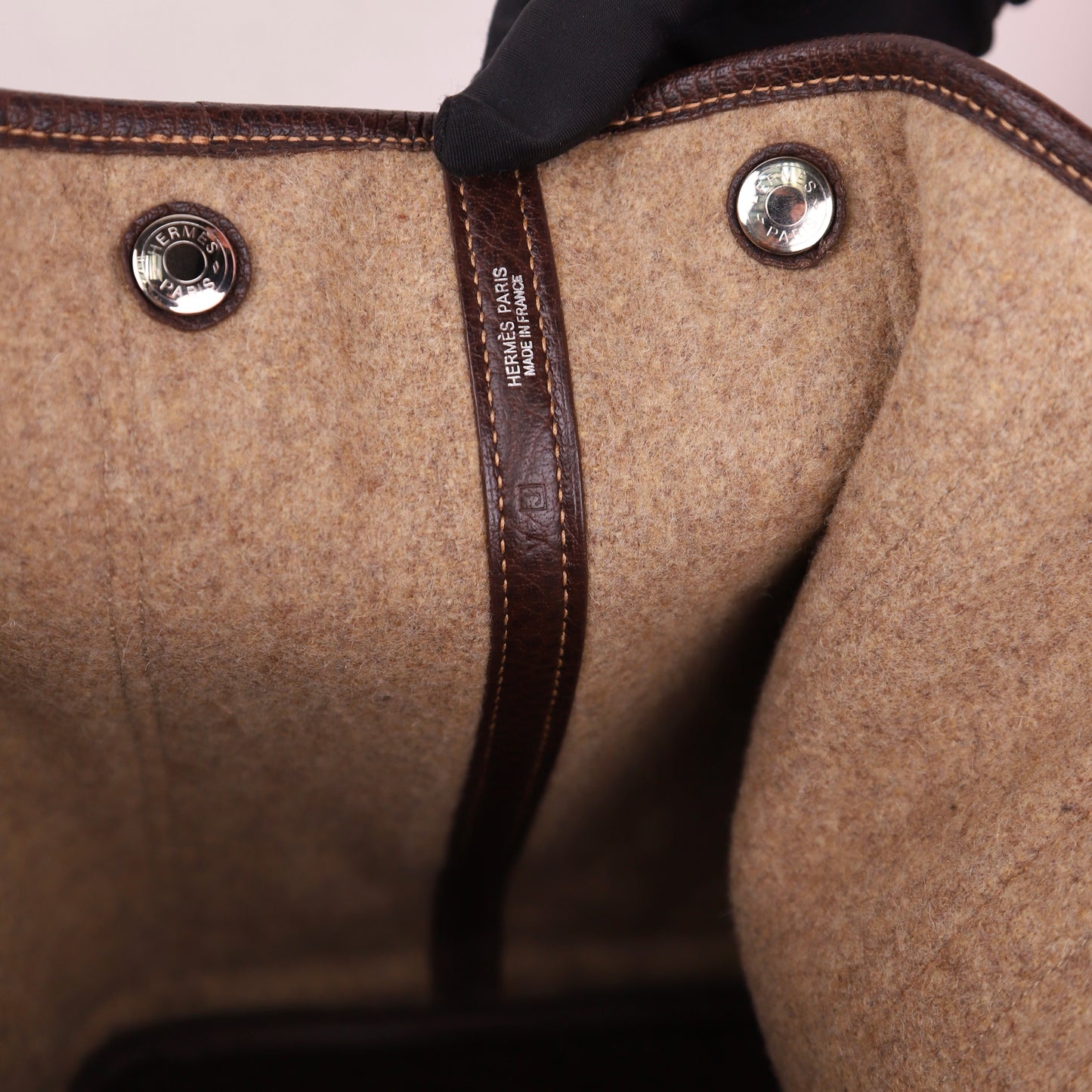 Hermes| Limited Garden Party PM Wool/Buffalo Handbag 2006