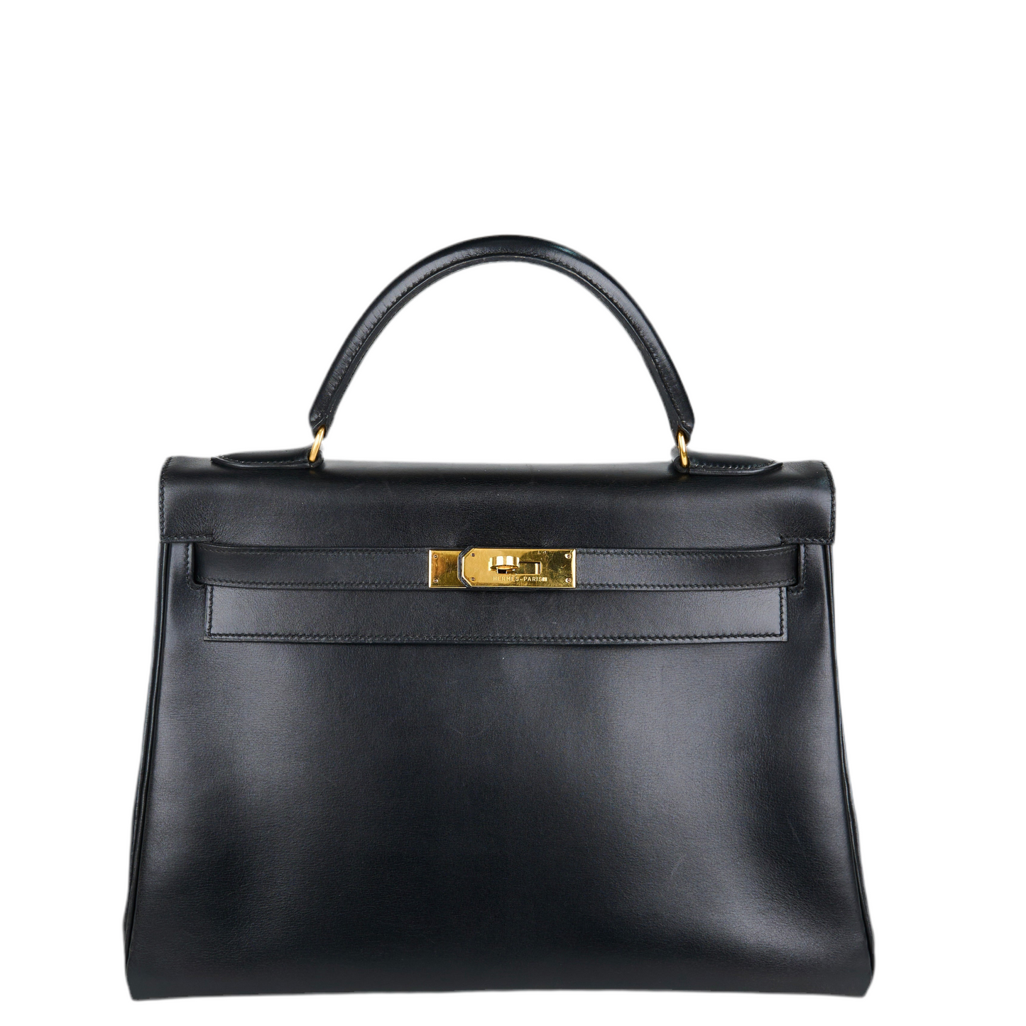 Hermes| Kelly 32 Black box calf Handbag 1993