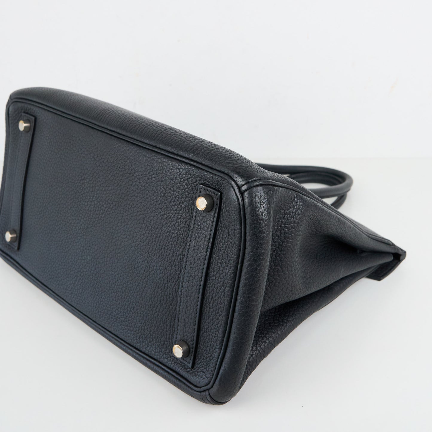 Hermes|HAC 32 Haut a Courroies Handbag Fjord Black 2004