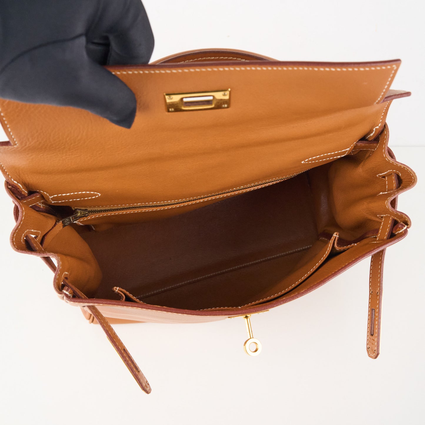 Hermes| Kelly Ado GM Gulliver Backpack Gold 1996