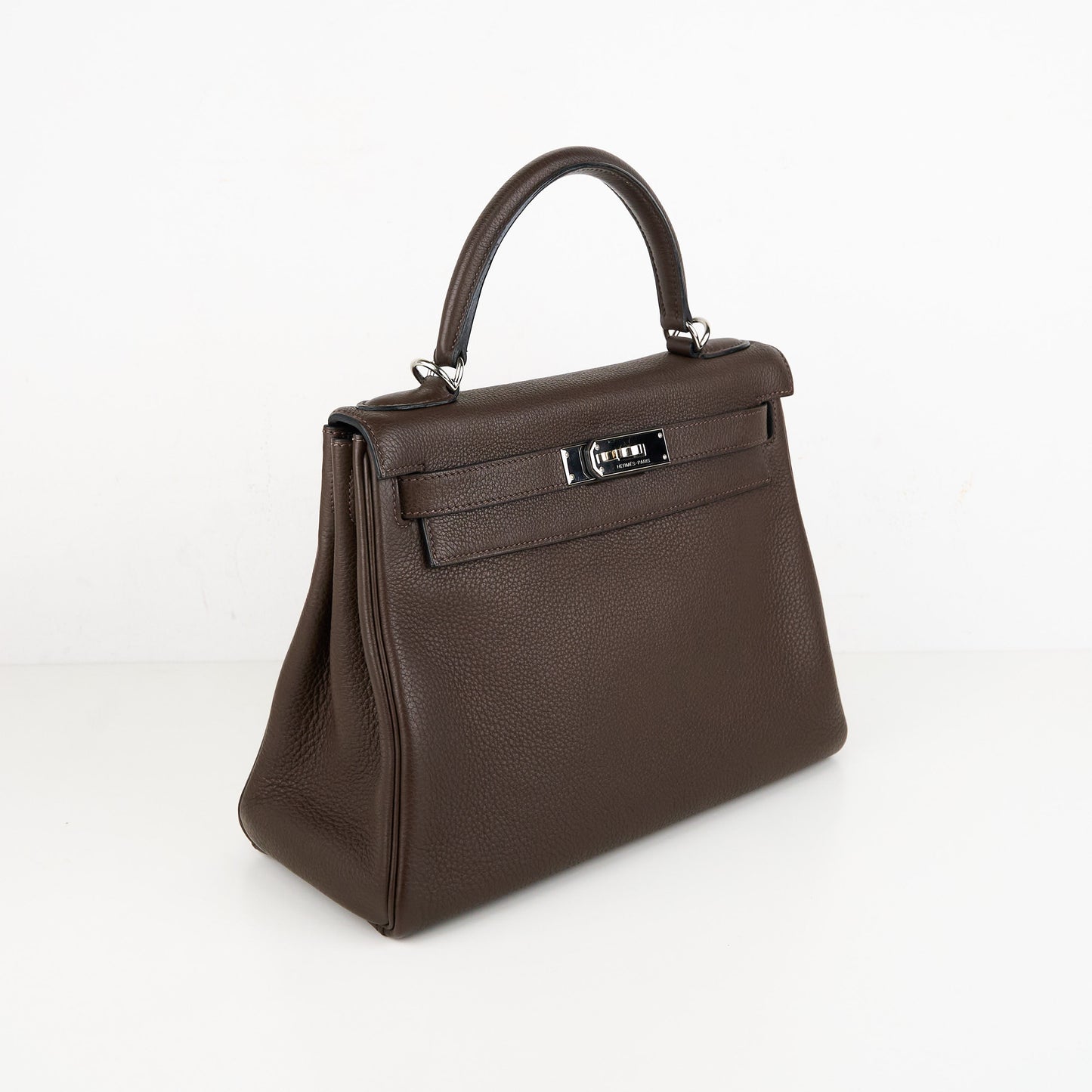 Hermes| Kelly 28 Handbag Togo Chocolate 2007