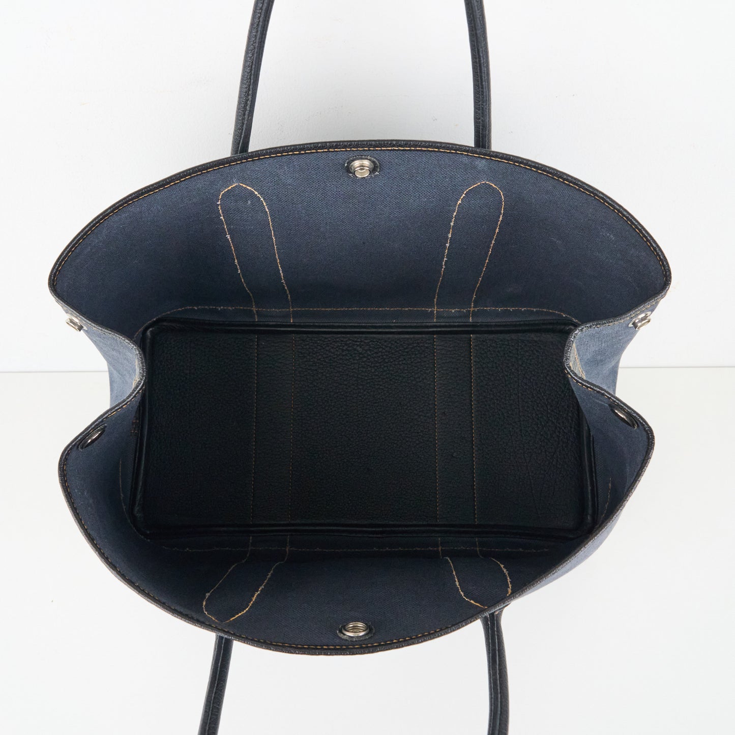 Hermes| Garden Party PM Handbag Denim Toile 2012