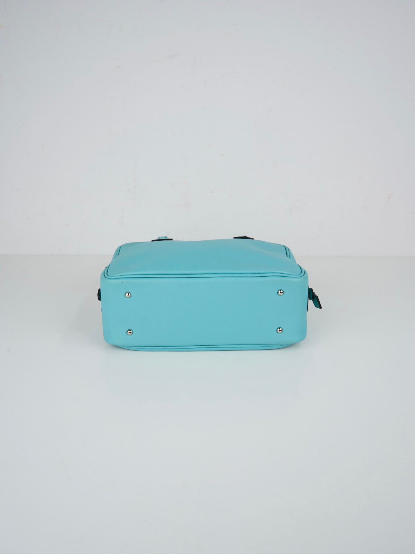 Hermes| Plume Mini Handbag Plume 20 Blue Atoll 2015 Swift