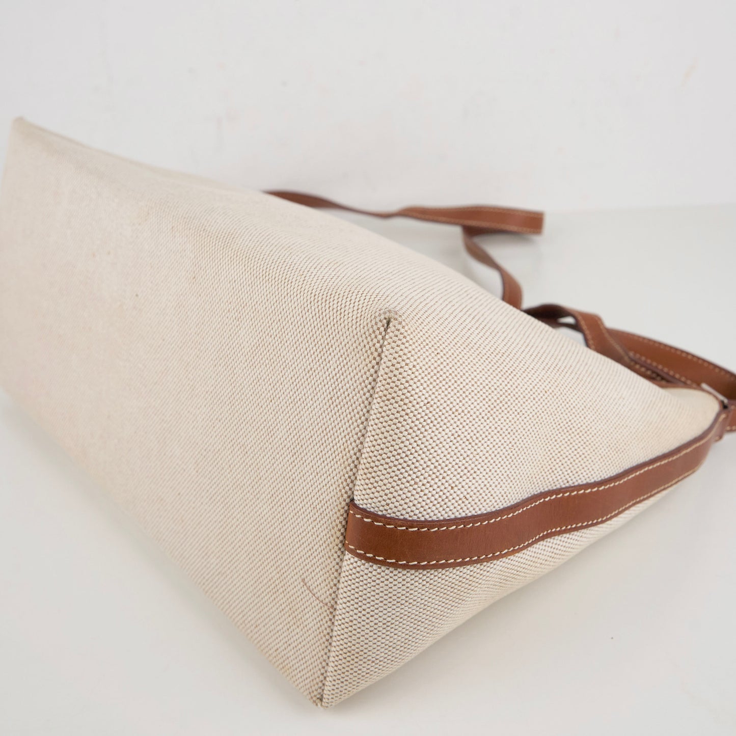 Hermes| Berlingot Shoulder Bag Barenia/Toile 2001