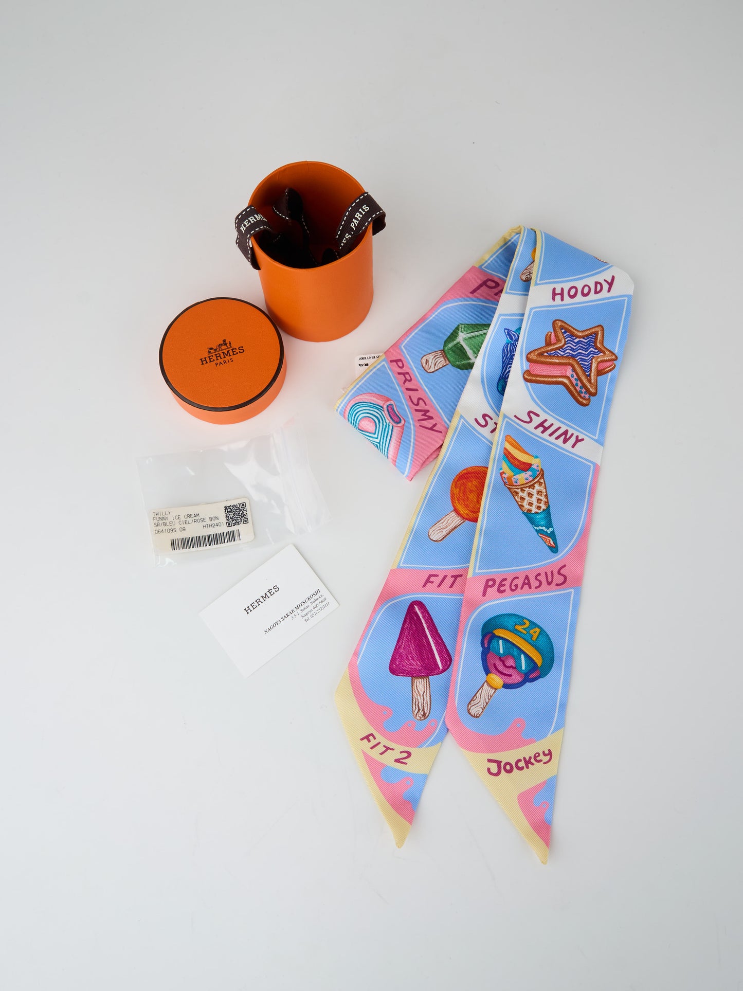 Hermes | Funny Ice cre twilly