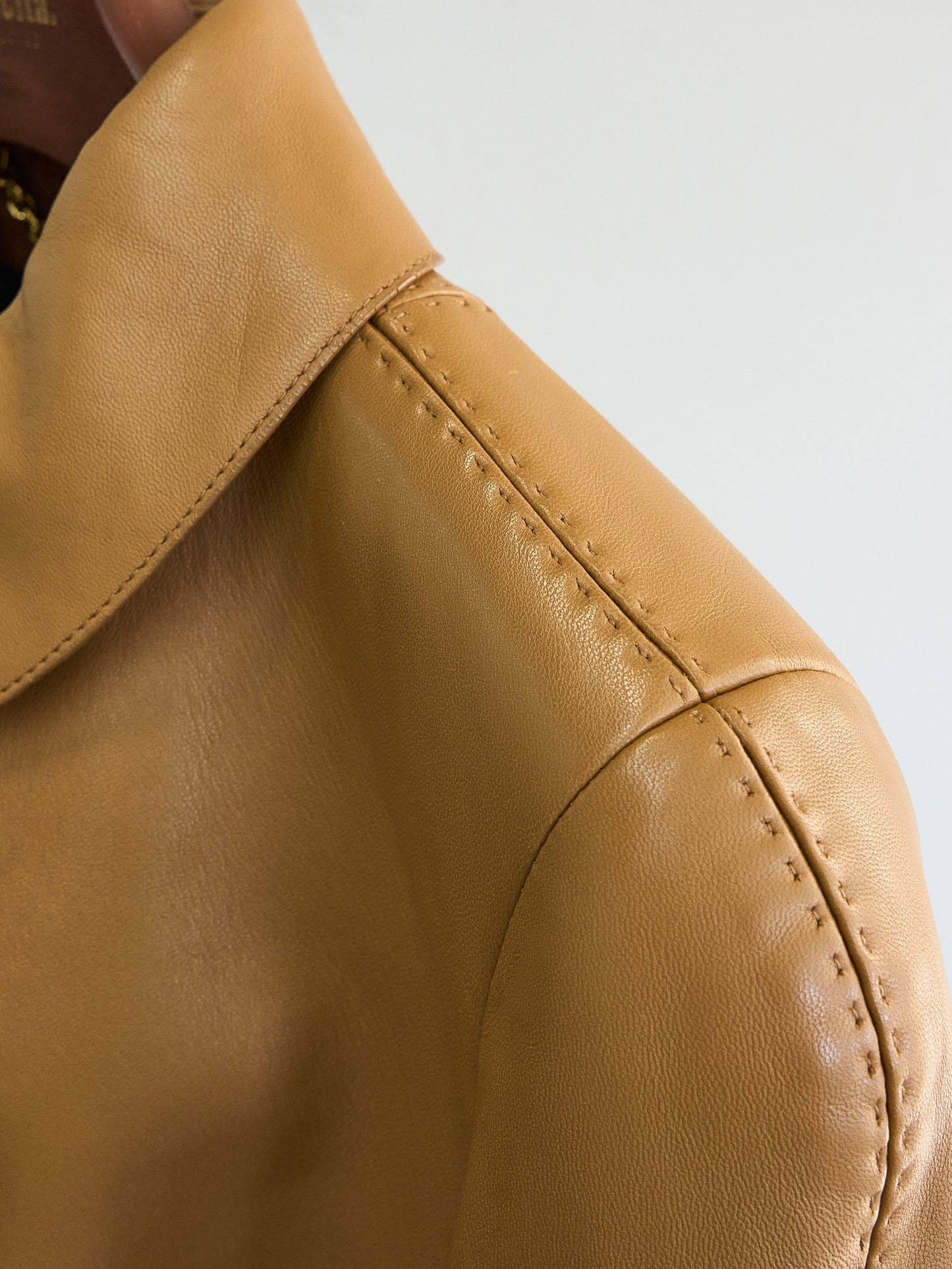 Loewe |caramel Leather short Jacket
