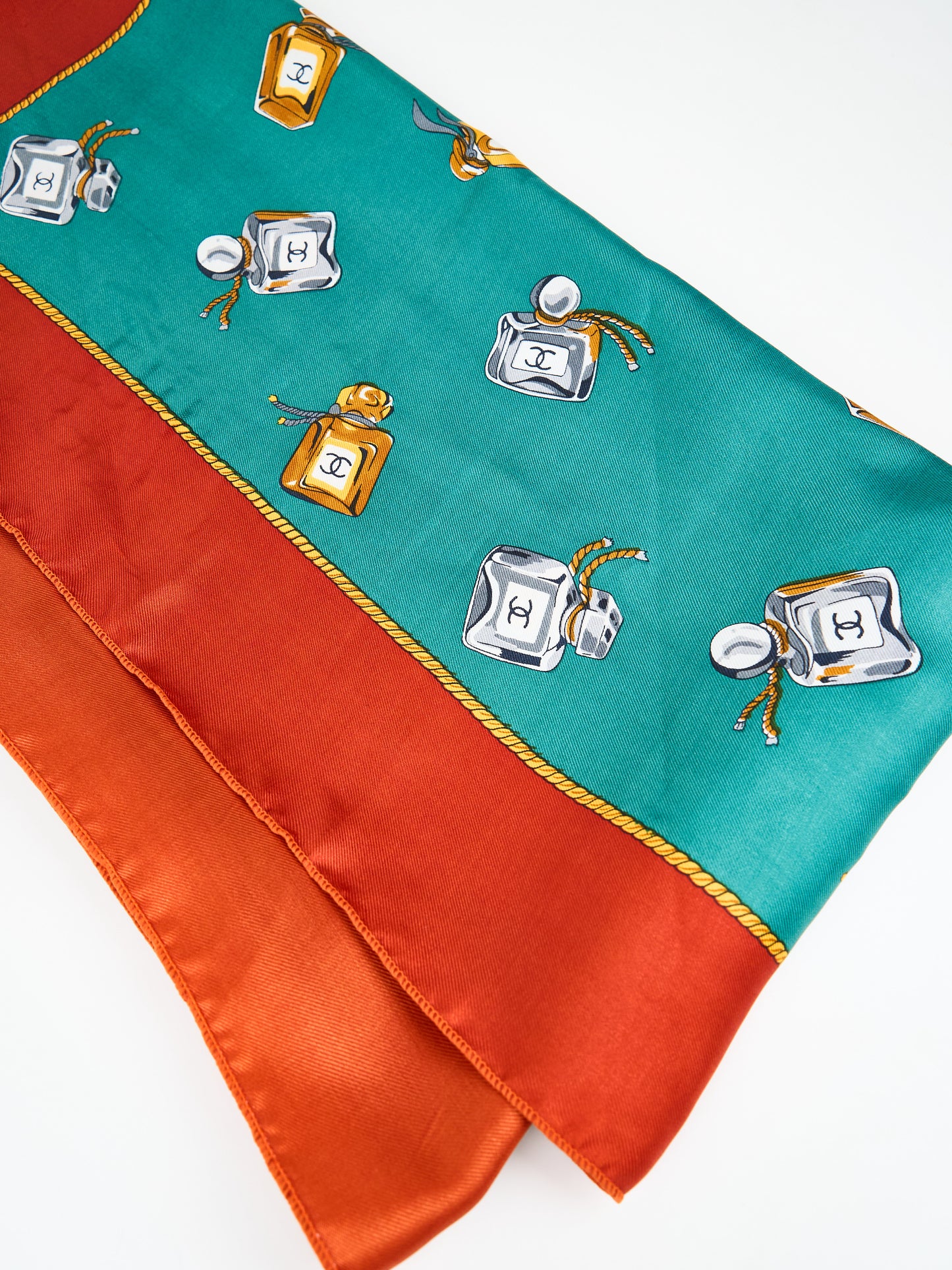 Chanel | Rare perfume bottle Motif Silk Scarf
