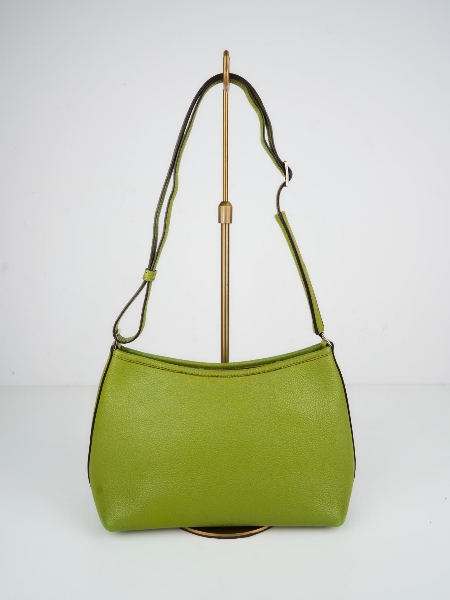 Hermes| Berlingot Shoulder Bag Togo Vert Anis 2001