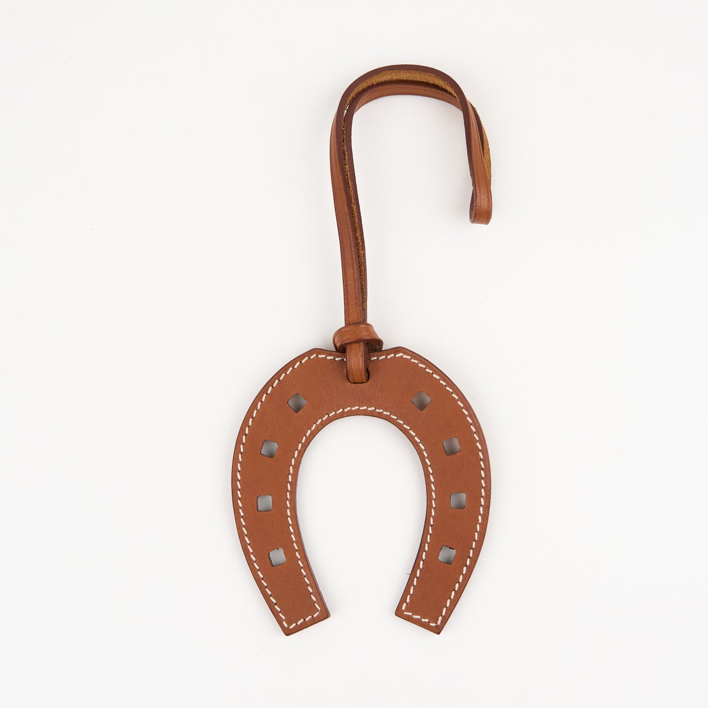 Hermes|Paddock Fer a Cheval Charm Fauve Barenia