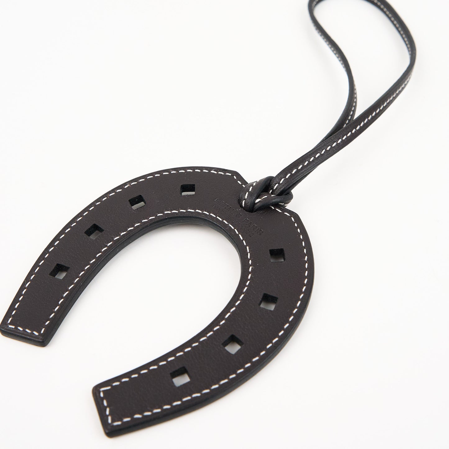 Hermes|Paddock Fer a Cheval Horse shoe Charm swift Ebene
