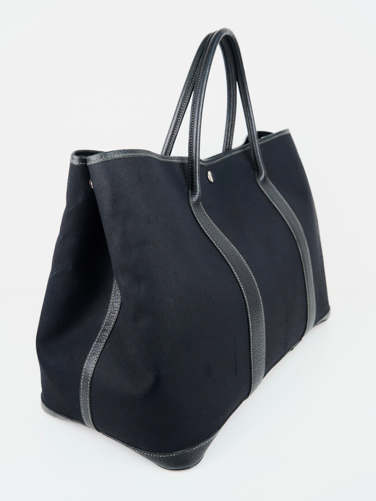 Hermes|Garden party MM Canvas BlacK 2006