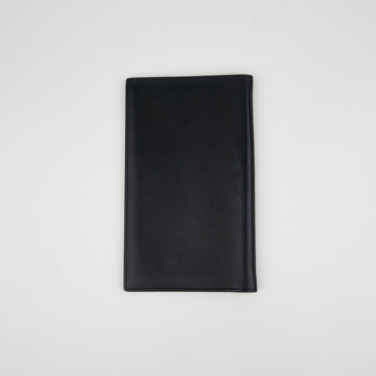 Hermes| Journal Case Passport Cover Black Evercalf 2007