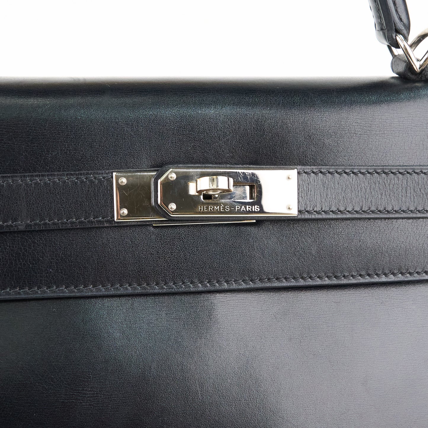 Hermes| Kelly32 Handbag Box Calf Black 2001