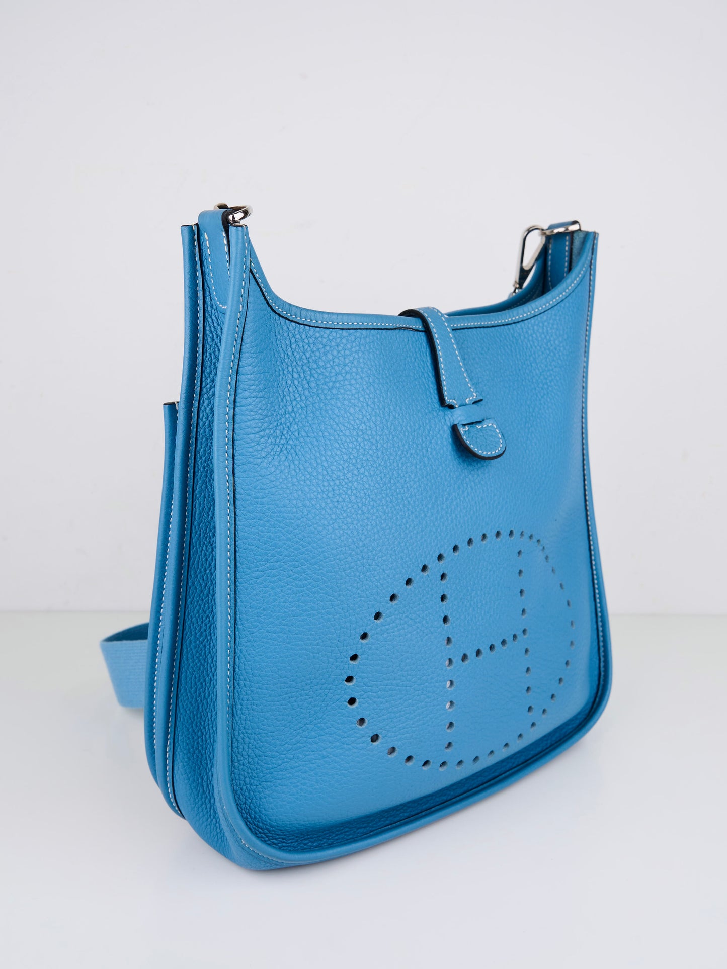 Hermes| Evelyne II PM Blue Jean Taurillon Clemence Shoulder bag 2005