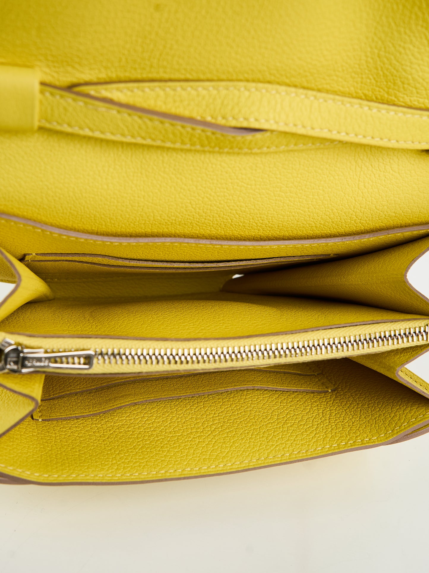 Hermes| Convoyeur mini shoulder bag Lime Evercolor 2017