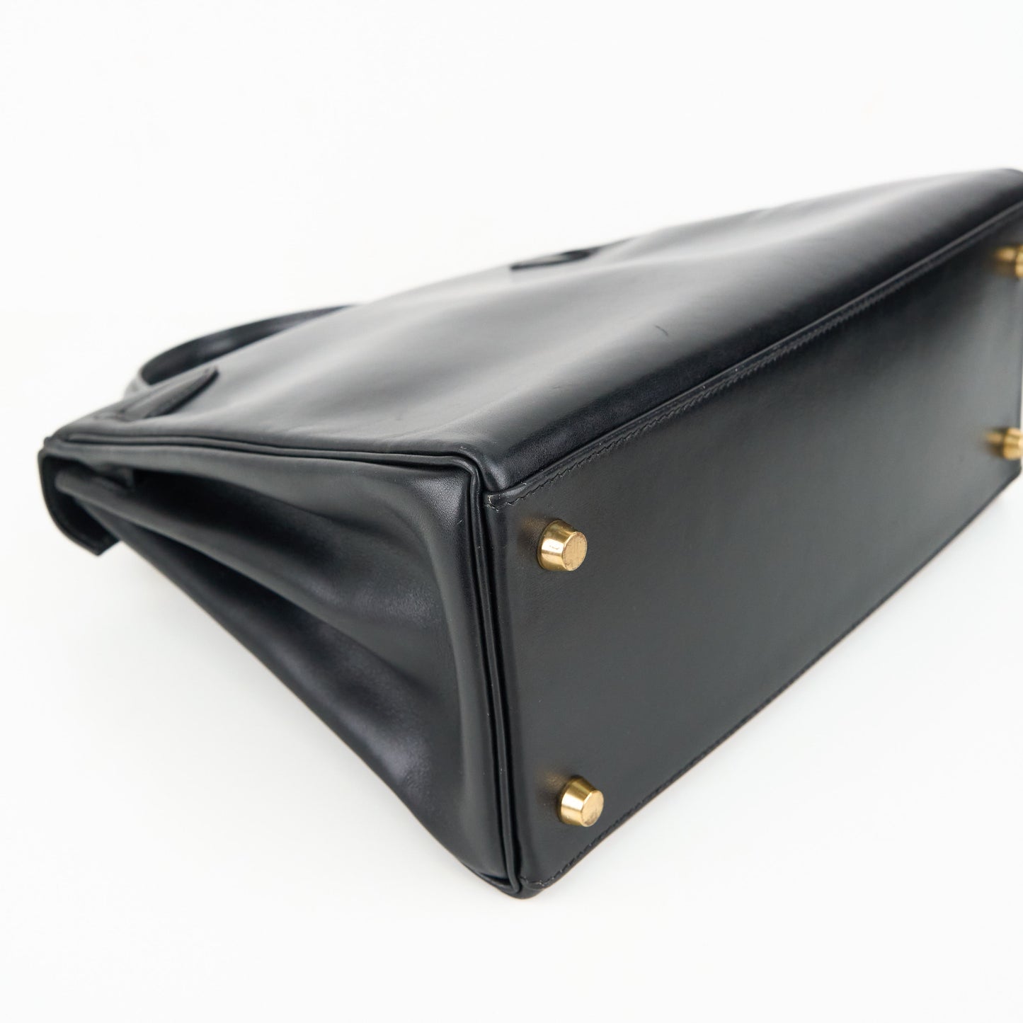 Hermes| Kelly 28 Handbag Box calf Black 2000