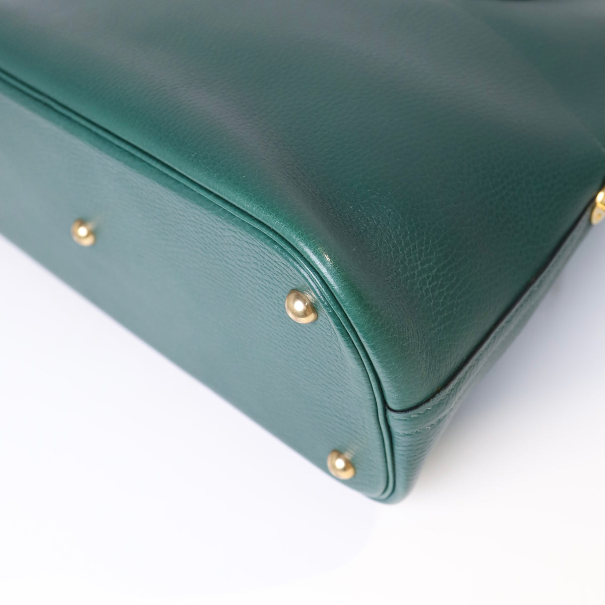 Hermes Bolide 35 2-Way in Vachette Ardennes Dark Green 1993