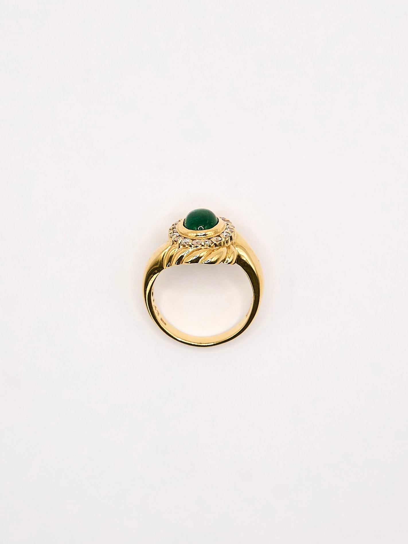 K18 Emerlald Diamond Ring #13